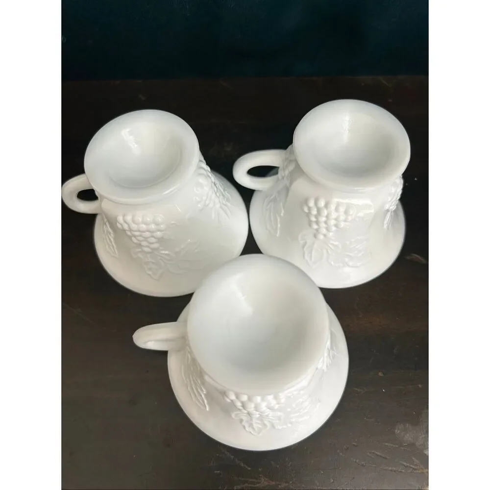 Colony Harvest Milk Glass Punch Snack Cups